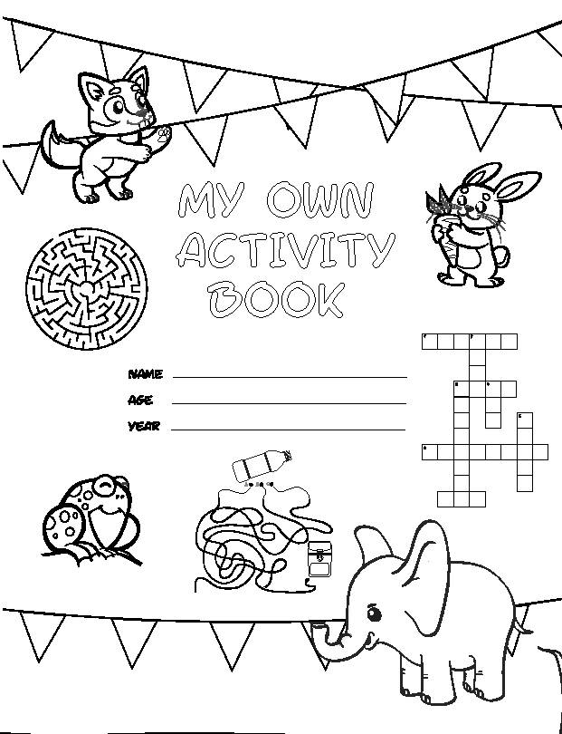 Activity and Coloring Book by Easy Reads For Kids