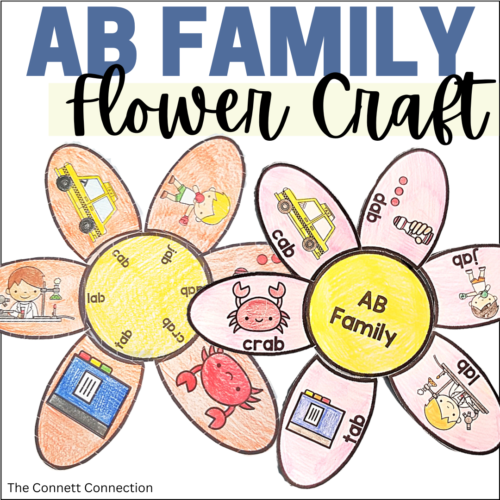 AB Word Family Flower Craft's featured image