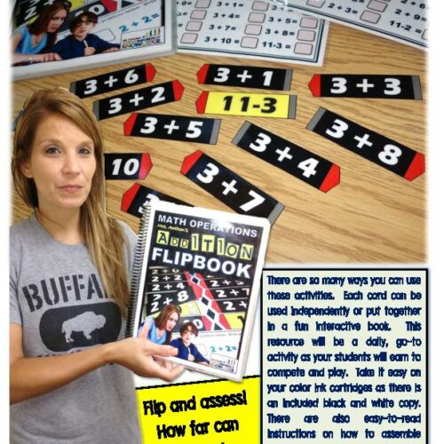 Math Operations- Interactive Foldable Notebook - Classful