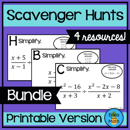 Scavenger Hunt Activity Bundle's featured image