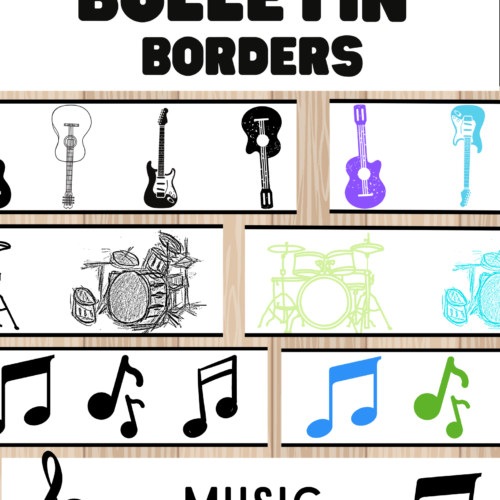 Music Classroom Decor | Bulletin Board Borders's featured image
