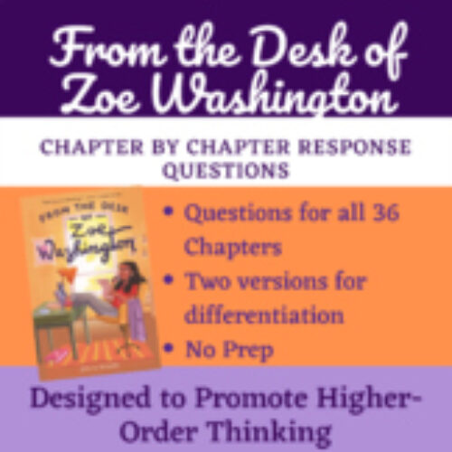 From The Desk of Zoe Washington Chapter by Chapter Comprehension Questions's featured image