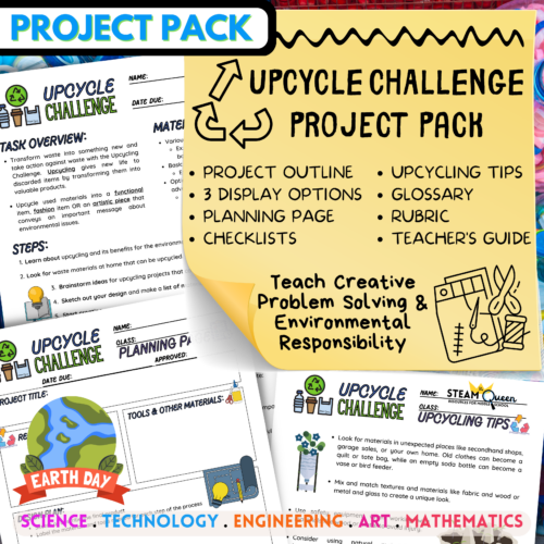 Upcycle Challenge: Engage Students in Project-Based Learning for Earth Month or Anytime! Promote Sustainability's featured image