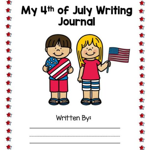 4th of July Kindergarten Activities -Patriotic Themed Writing Journal Prompts's featured image