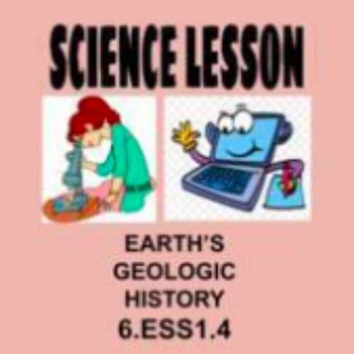 6th Science Lesson Earth's Geologic History OAS 6.ESS1.4 NGSS MS-ESS1-4's featured image