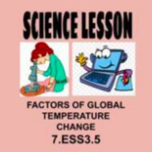 7th Science Lesson Factors of Global Temp Change OAS 7.ESS3.5 NGSS MS-ESS3-5's featured image