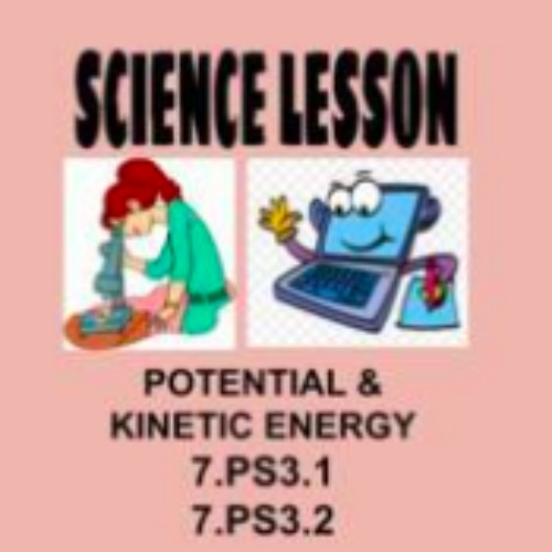 7th Science Lesson Potential/Kinetic Energy 7.PS3.1 7.PS3.2 MS-PS3-1 MS-PS3-2's featured image