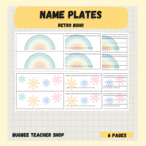 Retro Boho Name Plates's featured image
