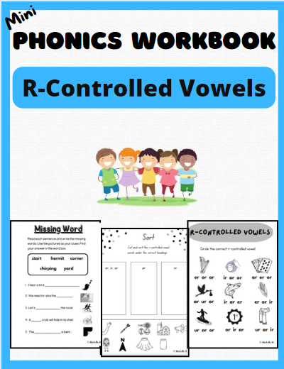 R-Controlled Vowels Phonics Spelling Workbook Worksheets