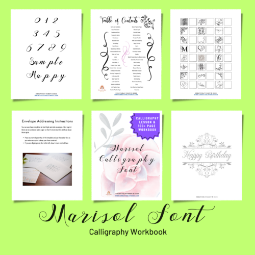 Kathleen Font Calligraphy Workbook - Calligraphy Instructions - Practice  Sheets and Calligraphy Instruction 100 Pages - Classful