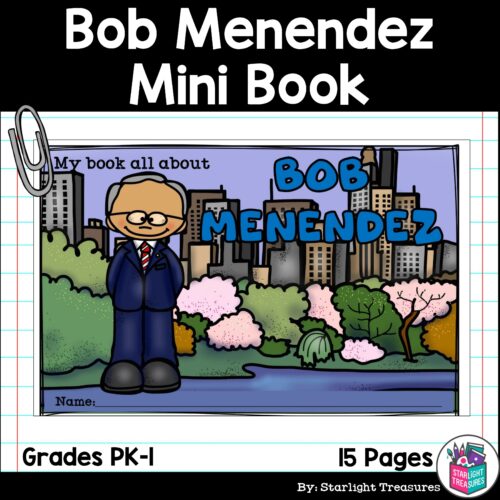 Bob Menendez Mini Book for Early Readers: Hispanic Heritage Month's featured image