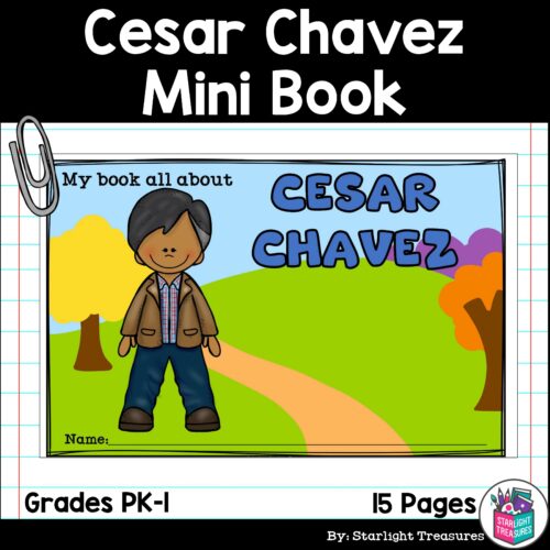 Cesar Chavez Mini Book for Early Readers: Hispanic Heritage Month's featured image