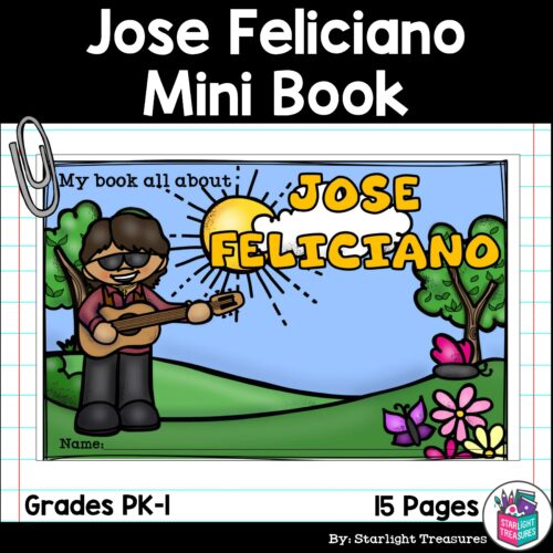 José Feliciano Mini Book for Early Readers: Hispanic Heritage Month's featured image