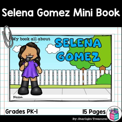 Selena Gomez Mini Book for Early Readers: Hispanic Heritage Month's featured image
