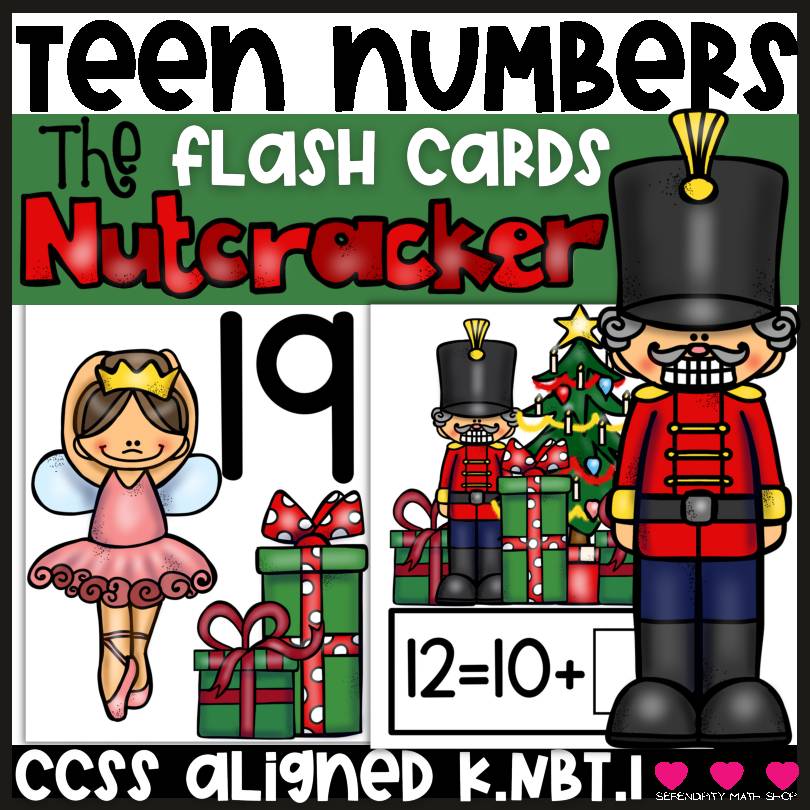 Seasonal Math Activity Cards | Teen Numbers 11 -19 {The Nutcracker}