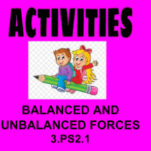 3rd Grade Science Balanced & Unbalanced Forces 3.PS2.1's featured image