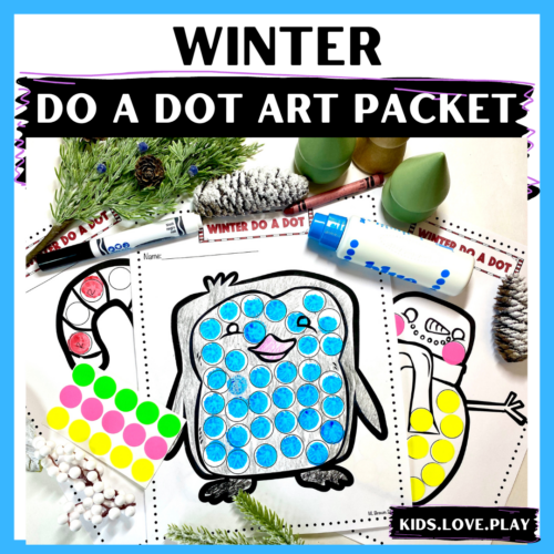 Winter Do A Dot and Q-Tip Art Packet Bundle's featured image