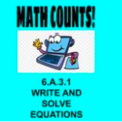 Complete Online Distance Learning 6th Math Write and Solve Equations 6.A.3.1's featured image