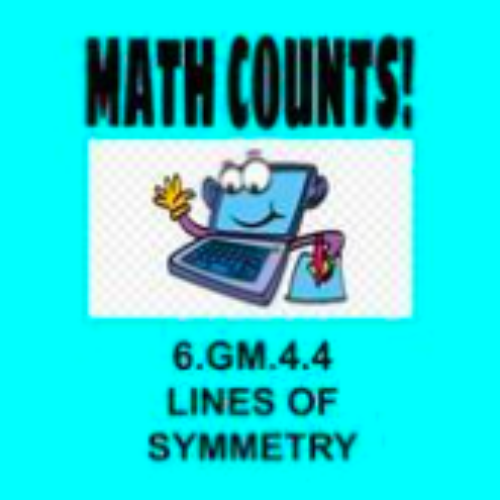 Complete Online Distance Learning 6th Math Lines of Symmetry 6.GM.4.4's featured image