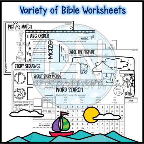 Jacob and Esau Bible Activities Jacob and Esau Worksheets Jacob and Jacob and Esau Bible Activities Jacob and Esau Worksheets Jacob and
