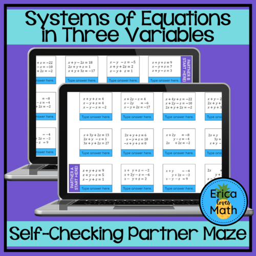 Systems Of Equations In Three Variables Worksheet Solving Systems Of