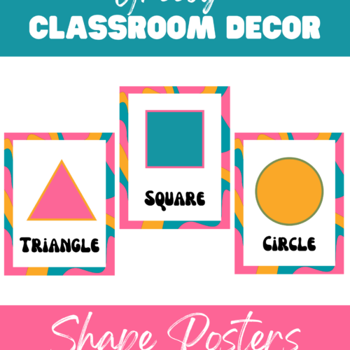 Groovy Classroom Decor | Shapes Posters's featured image