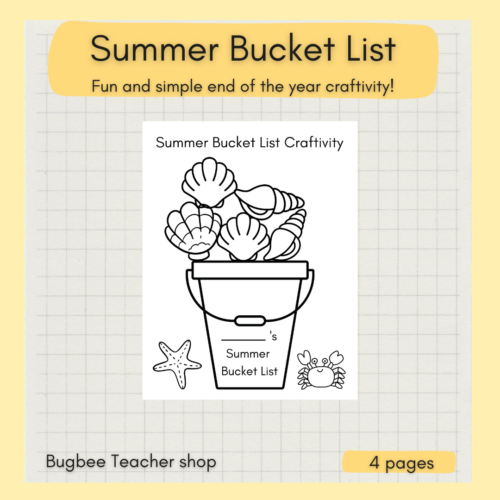 Summer Bucket List Craftivity's featured image