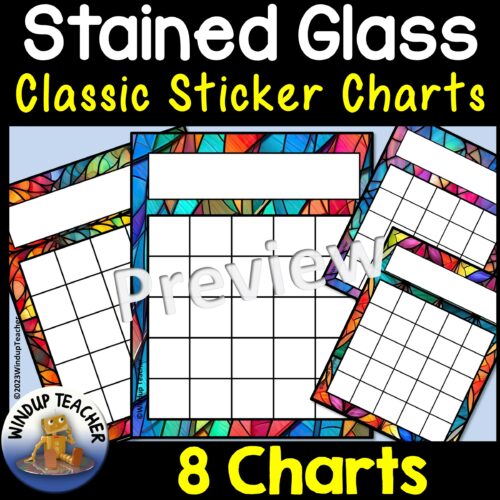 Stained Glass Classic Sticker Charts's featured image