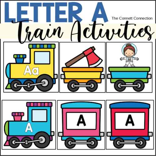Letter A Train Worksheets and Centers's featured image