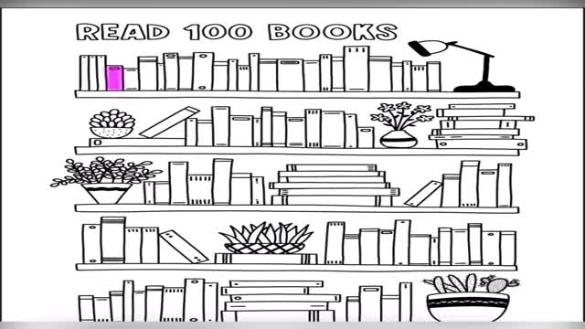 Book Reading Tracker Printable, Reading Log for Adults or Kid, Reading ...
