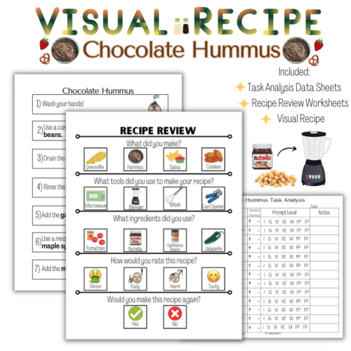 Chocolate Hummus Visual Recipe | Special Education's featured image