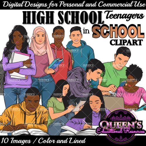 Teens Clipart | High School Teenagers Clipart | Teenagers Clipart | Students Clipart's featured image