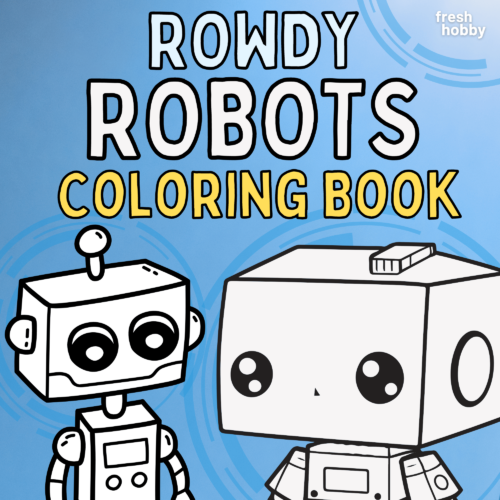 ROWDY ROBOTS Coloring Book | 30+ Pages of Robot Coloring Pages's featured image