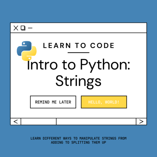 Intro to Python: String Manipulation's featured image