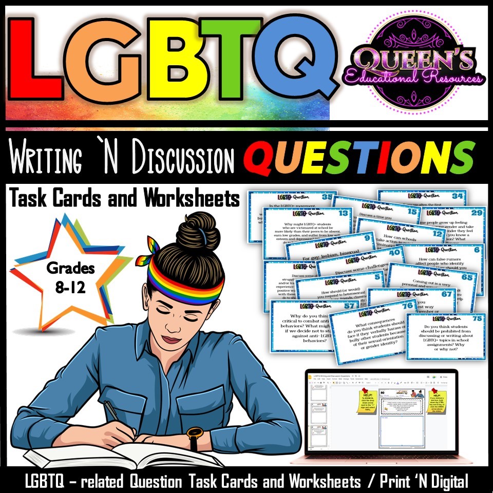 LGBTQ Reading Passage | LGBTQ Activities | LGBTQ Worksheets | Pride ...