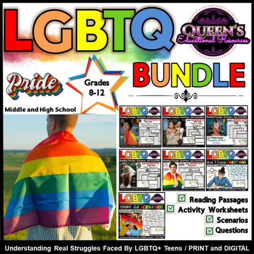 Lgbtq Reading Passage Lgbtq Activities Lgbtq Worksheets Pride