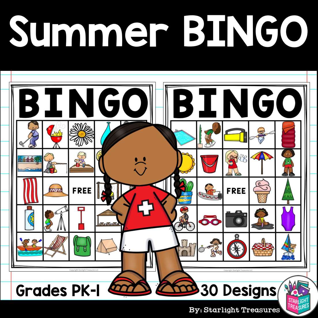 Summer Fun Bingo Cards for Early Readers - Summer Bingo FREEBIE ...