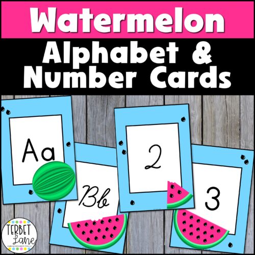 Watermelon Number and Alphabet Posters | Alphabet Cards's featured image