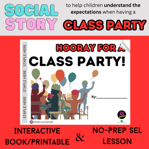Class Party | Setting Behavior Expectations | Interactive Book/Printable SEL's featured image