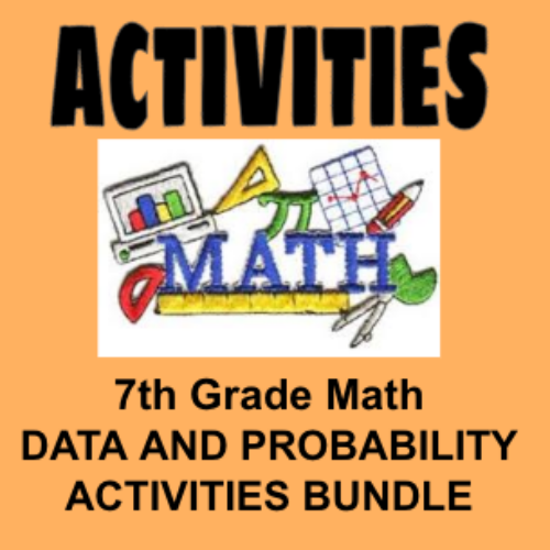 7th Grade Math Activities - Data and Probability Bundle's featured image