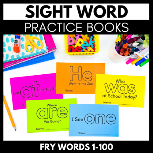 Sight Word Books Bundle - Fry Sight Words 1-100 Practice Reading Fluency's featured image