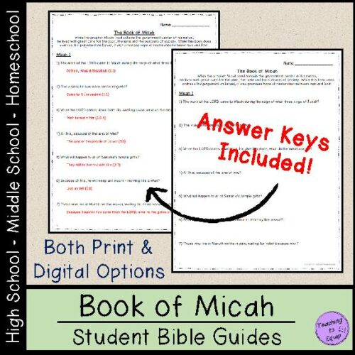 Book of Micah Bible Study Questions's featured image