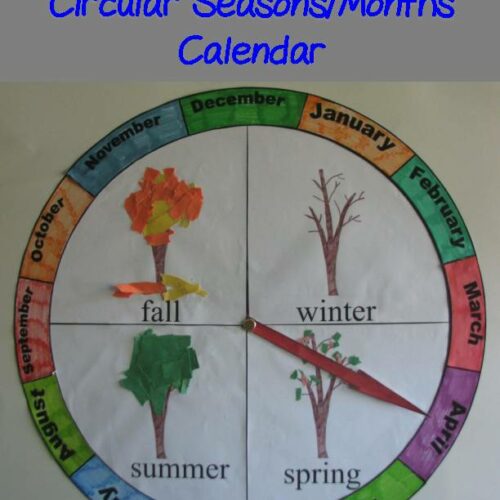 Circular Seasons and Months Chart/Calendar - Large's featured image