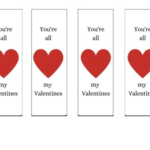 Valentines Fry Word Bookmarks-Features 4th list of 2nd set of 100 Fry Words's featured image