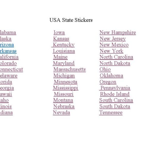 Small 50 states stickers-great for rewards and learning 50 US states's featured image