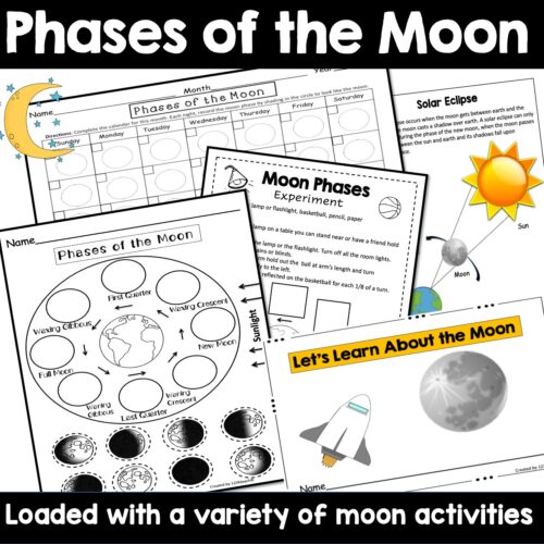 Phases Of The Moon Cut And Paste Worksheet Oreo Cookie Moon Phases