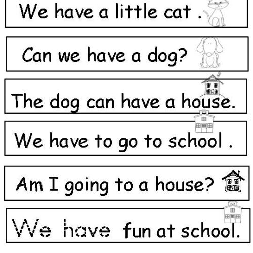 Sight Word Kindergarten Sentence Fun - Classful