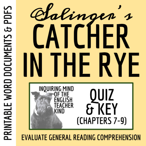 Catcher in the Rye Chapters 7 through 9 Quiz and Answer Key's featured image