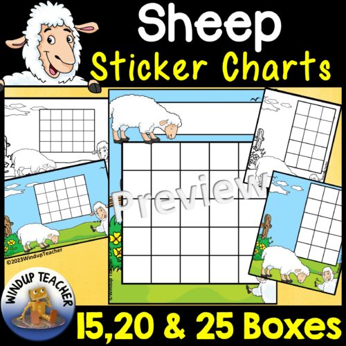 Farm Animal Sticker Charts | Sheep's featured image