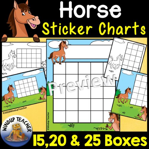 Farm Animal Sticker Charts | Horse's featured image